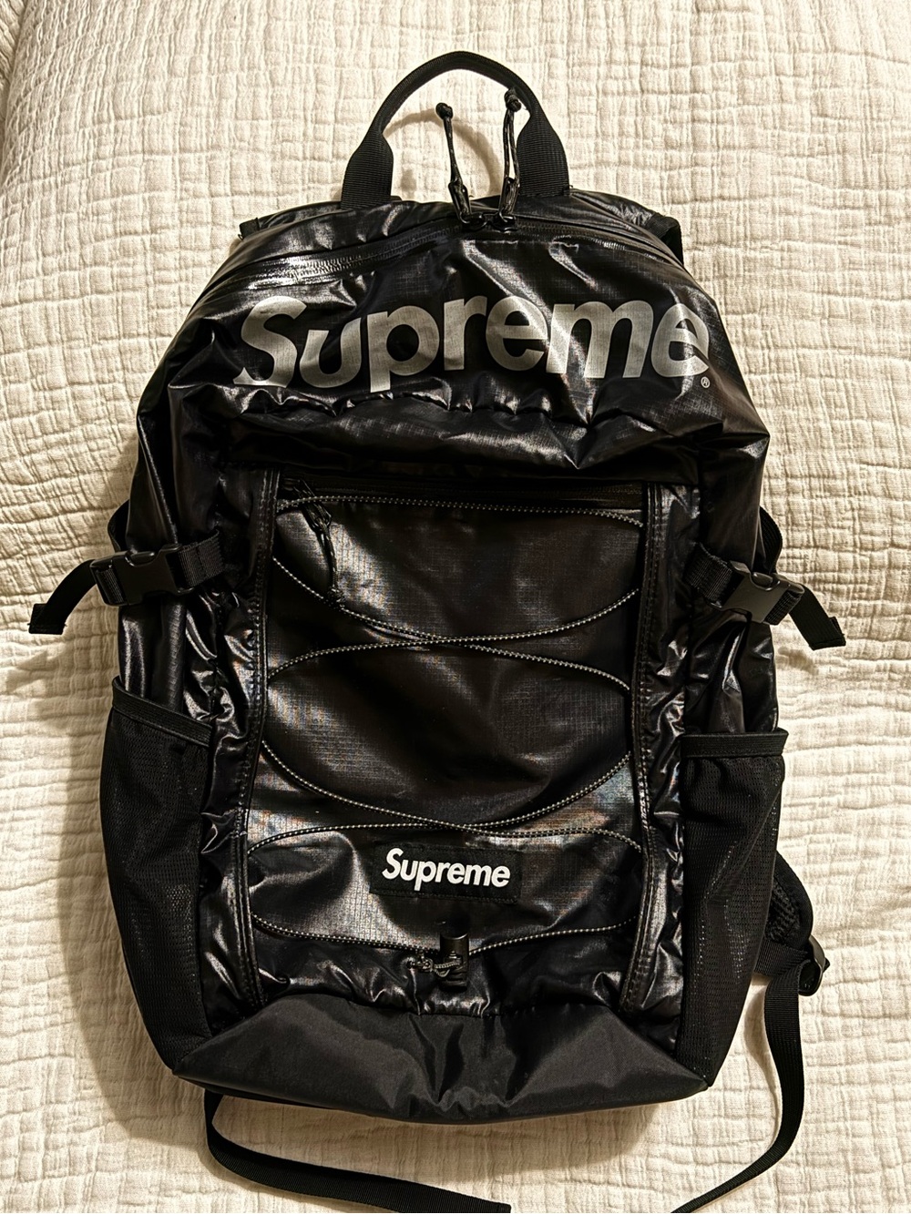 Supreme FW17 Cordura Black Backpack